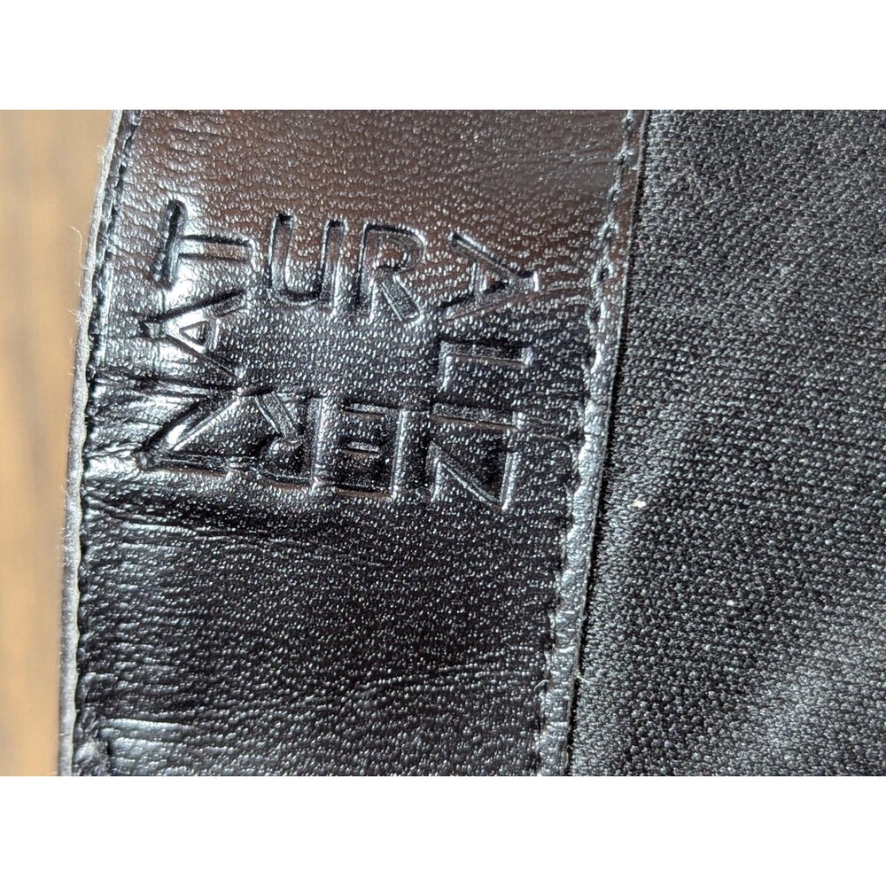 Women's Black Leather Riding Boots - Picture 16 of 16